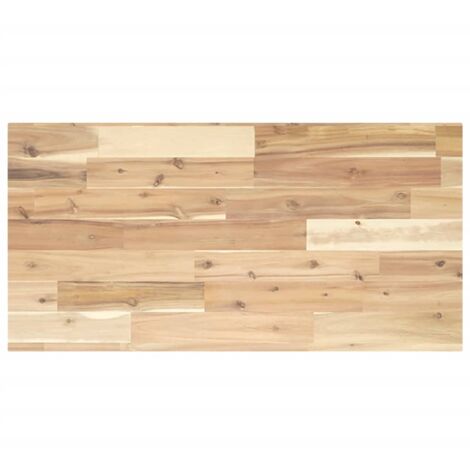Encimera tocador baño madera maciza acacia sin tratar 80x40x2cm vidaXL