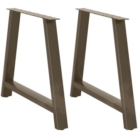 Patas para mesa de comedor en forma de A (2 unidades, 100 x 72-73 cm, acero) vidaXL
