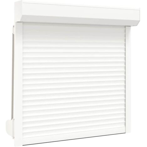 Persiana de aluminio blanca 100x100 cm vidaXL