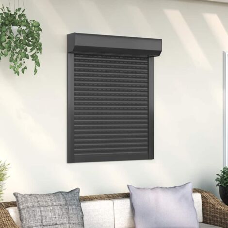 Persiana de aluminio gris antracita 70x100 cm vidaXL