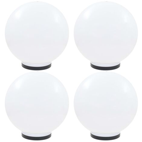 Lámparas de bola LED 4 unidades esféricas PMMA 40 cm vidaXL