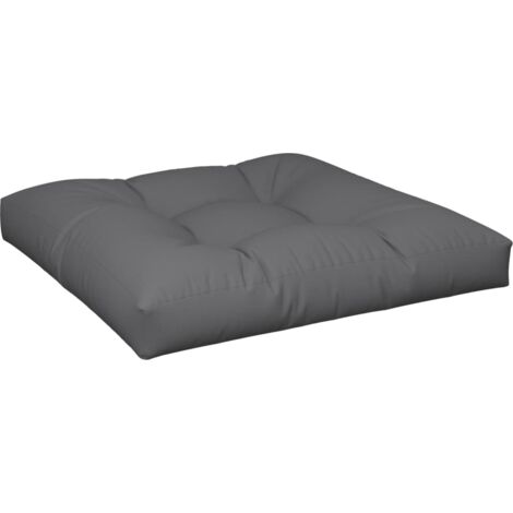 Cojín para sofá de palets de tela gris antracita 80x80x12 cm vidaXL
