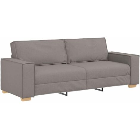 Sofá de 3 plazas de tela color topo, 180 cm vidaXL (1/5)