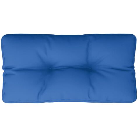 Cojín para sofá de palets de tela azul real 80x40x12 cm vidaXL