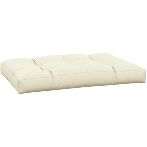 Cojín para sofá de palets tela crema 120x80x12 cm vidaXL