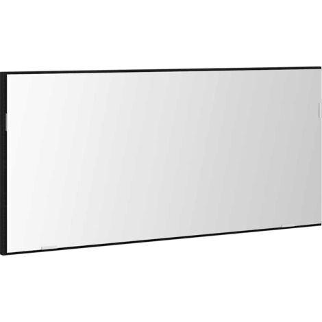 Espejo Roble negro 80 x 37 cm Vidrio y Madera Ingenierizada vidaXL