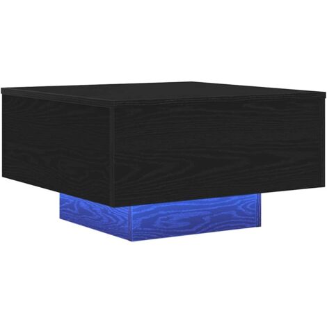 Mesa de Café Roble Negro 55 x 55 x 31 cm Madera contrachapada vidaXL