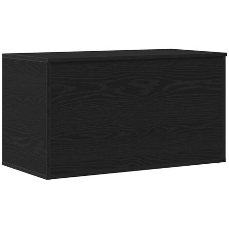 Caja de Almacenamiento Roble Negro 84 x 42 x 46 cm vidaXL