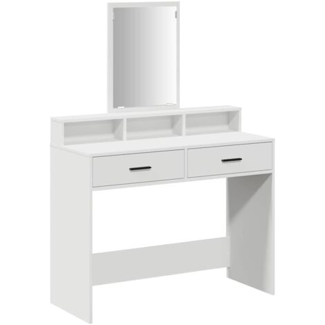 Tocador con cajón Blanco 100 x 41 x 140 cm Madera contrachapada vidaXL