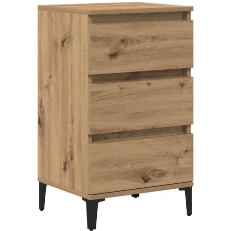 Armario de Noche con cajón Roble artisan 40 x 35 x 70 cm vidaXL