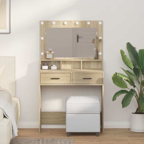 Tocador Roble Sonoma 79 x 41 x 135 cm Madera contrachapada vidaXL