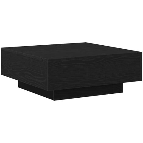 Mesa de Café Roble negro 80 x 80 x 31 cm Madera contrachapada vidaXL