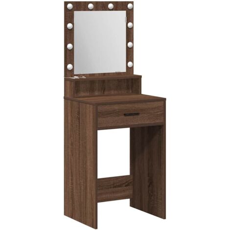 Tocador Marrón roble 50 x 41 x 135 cm Madera contrachapada vidaXL
