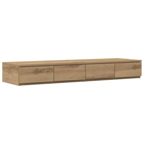 Cajones de cama con cajón Roble artisan 120 x 36.5 x 16.5 cm vidaXL