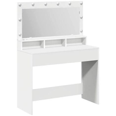 Mesa de Tocador Blanco 100 x 41 x 135 cm Madera contrachapada vidaXL