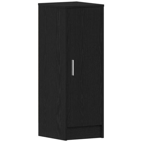 vidaXL Mueble zapatero madera ingeniería roble negro 32x35x92 cm