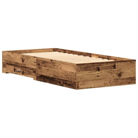 Estructura de cama con cajón Madera Vieja 90 x 200 cm vidaXL