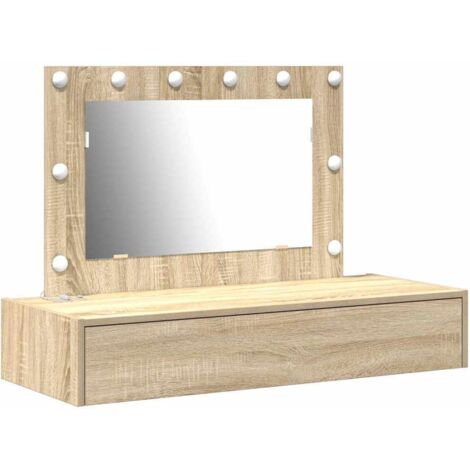 Mesa de tocador Marrón 100 x 40 x 70 cm Madera contrachapada vidaXL