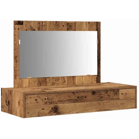 Mesa de tocador Marrón 100 x 40 x 70 cm Madera contrachapada vidaXL