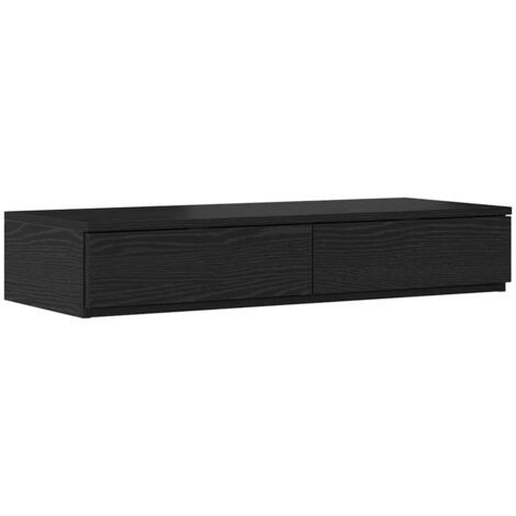 Cajones de cama con cajón Roble negro 90 x 36.5 x 16.5 cm vidaXL (1/5)