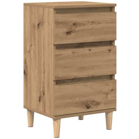 Armario de Noche con cajón Roble artisan 40 x 35 x 70 cm vidaXL