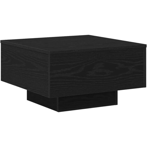 Mesa de Café Roble negro 55 x 55 x 31 cm Madera contrachapada vidaXL (1/5)