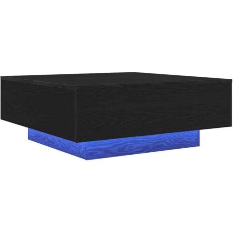Mesa de Café Roble Negro 80 x 80 x 31 cm Madera contrachapada vidaXL