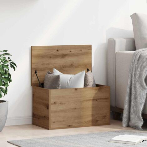 Caja de Almacenamiento Roble artisan 60 x 35 x 35 cm vidaXL