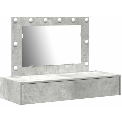 Mesa de tocador Gris 100 x 40 x 70 cm Madera contrachapada vidaXL