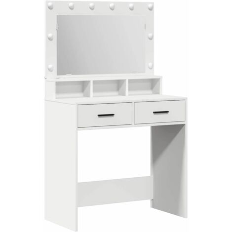 Tocador con cajón Blanco 79 x 41 x 135 cm Madera contrachapada vidaXL