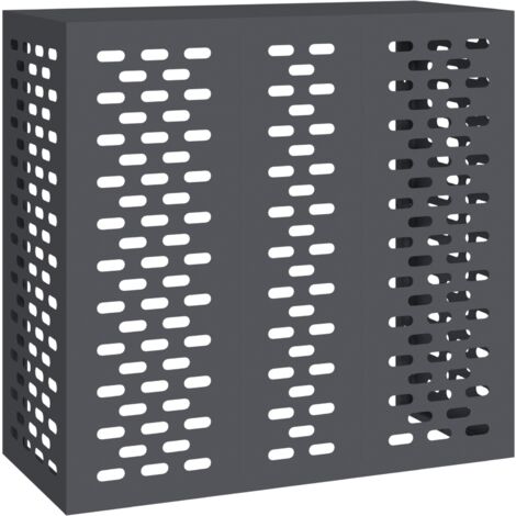 Cubierta para aire acondicionado acero antracita 110x50x105 cm vidaXL