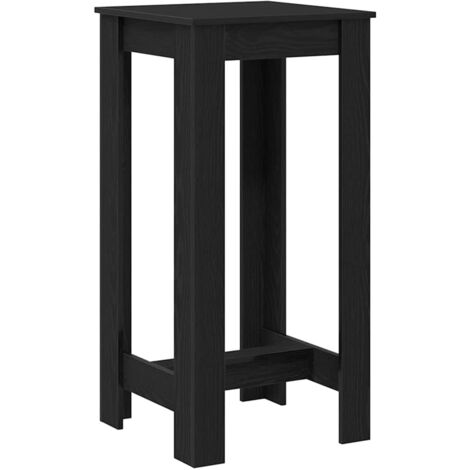 Mesa de Bar Roble Negro 51 x 50 x 103.5 cm Madera contrachapada vidaXL (1/5)