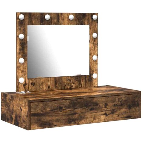Mesa de tocador Marrón 83 x 40 x 70 cm Madera contrachapada vidaXL