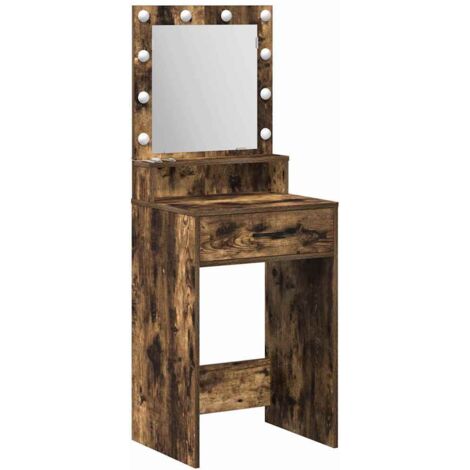 Tocador Roble ahumado 50 x 41 x 135 cm Madera contrachapada vidaXL