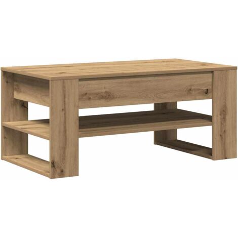 Mesa de Café Roble artisan 102 x 55 x 45 cm vidaXL