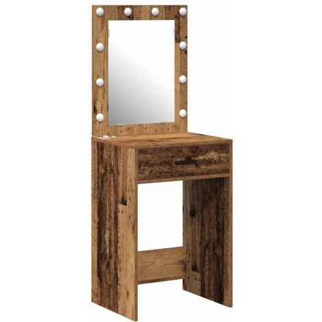 Mesa de Tocador con cajón Madera Vieja 50 x 41 x 135 cm vidaXL