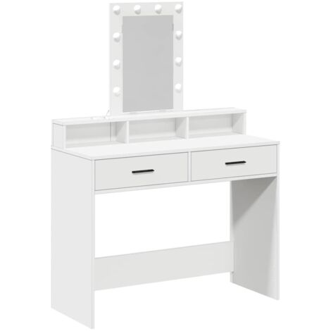 Mesa de tocador Blanco 100 x 41 x 140 cm Madera contrachapada vidaXL (1/5)