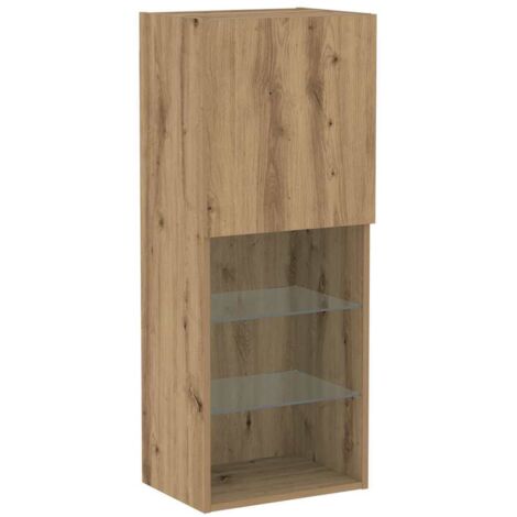 Conjunto de mueble de TV Roble artesanal 40,5 x 30 x 102 cm vidaXL