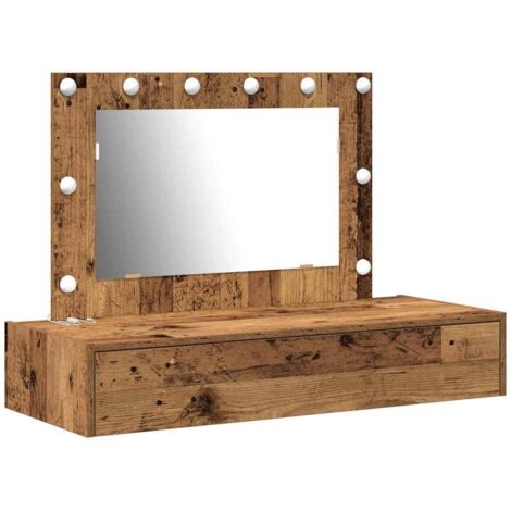 Mesa de tocador Marrón 100 x 40 x 70 cm Madera contrachapada vidaXL