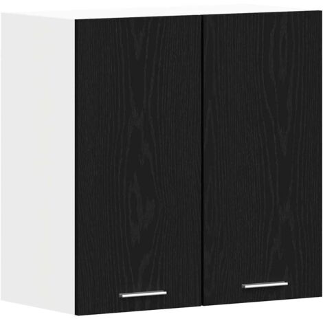 Mueble colgante con estante Riga Roble negro 60 x 31 x 60 cm vidaXL