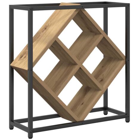 Estante de Vino Roble artisan 51 x 18 x 52,5 cm vidaXL
