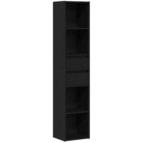 Estantería para libros Roble Negro 36 x 30 x 171 cm vidaXL