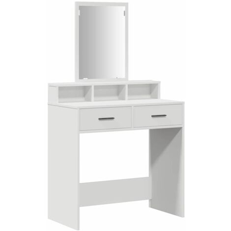 vidaXL Mesa tocador con cajones blanco 79x41x140 cm
