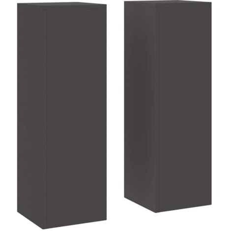 Soportes para plantas 2 pcs Negro 24 x 24 x 75 cm Acero vidaXL