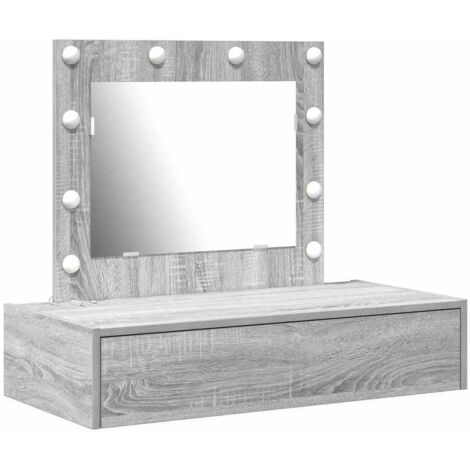 Mesa de tocador Gris 83 x 40 x 70 cm Madera contrachapada vidaXL