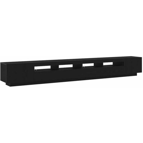 vidaXL Gabinete de TV 3 pcs Negro 300 x 35 x 40 cm