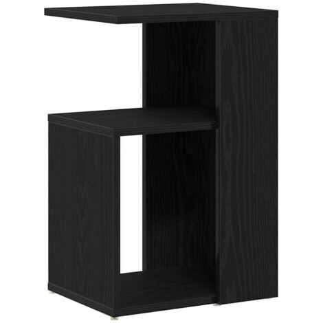Mesa lateral Roble negro 36 x 30 x 56 cm Madera contrachapada vidaXL