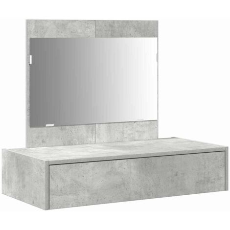 Mesa de tocador Gris 83 x 40 x 70 cm Madera contrachapada vidaXL