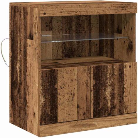 Vitrina Marrón 60 x 37 x 67 cm Madera contrachapada vidaXL