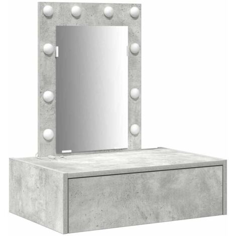 Mesa de tocador Gris 60 x 40 x 70 cm Madera contrachapada vidaXL